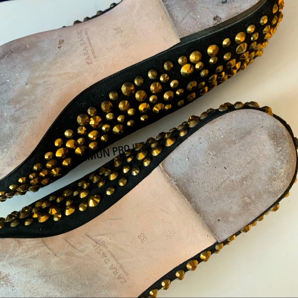 Blinged Out Rhinestone Flats from Zara - Picture 5 of 6